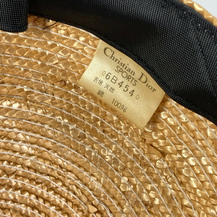 楽天市場】Dior ディオール スポーツ ストローキャップ 帽子 キャップ 