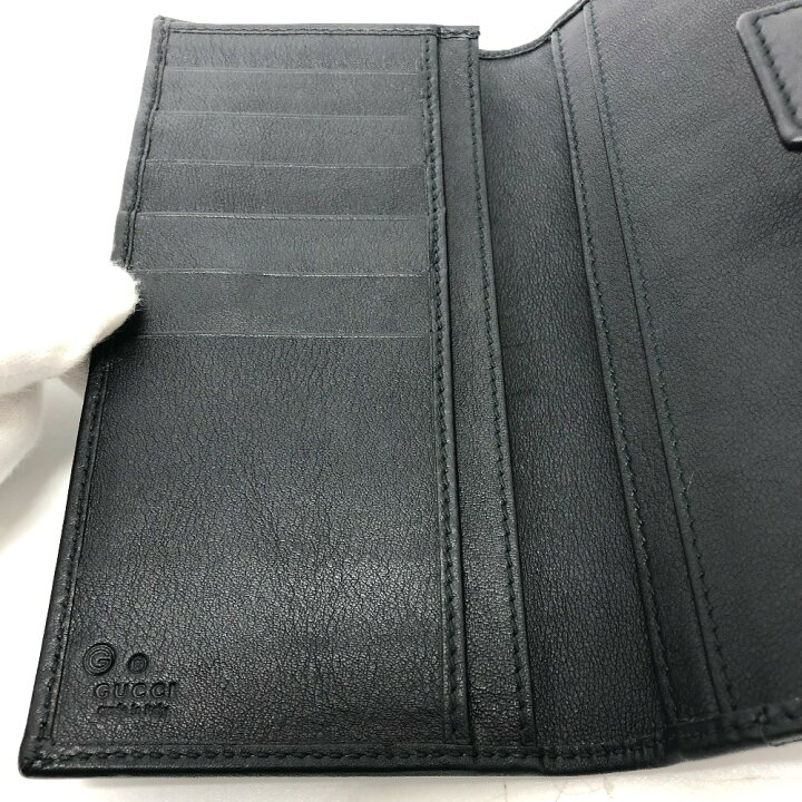 楽天市場】GUCCI グッチ 143389 型押し 総柄 二つ折り 長財布 レザー  