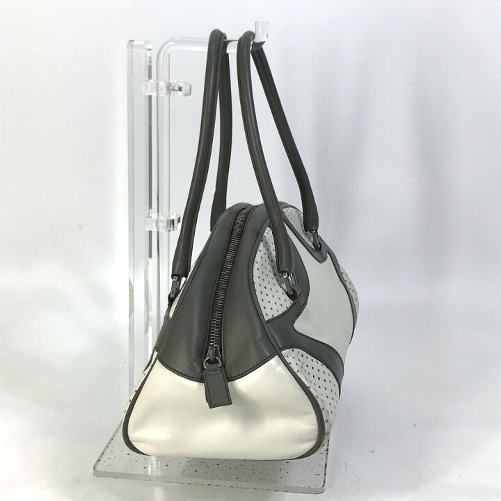 楽天市場】PRADA プラダ ロゴ ボーリングバッグ ボストンバッグ 