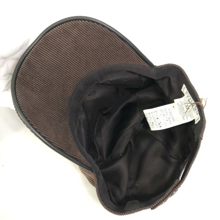 楽天市場】HERMES エルメス 072022N Hロゴ コーデュロイ 帽子 キャップ  