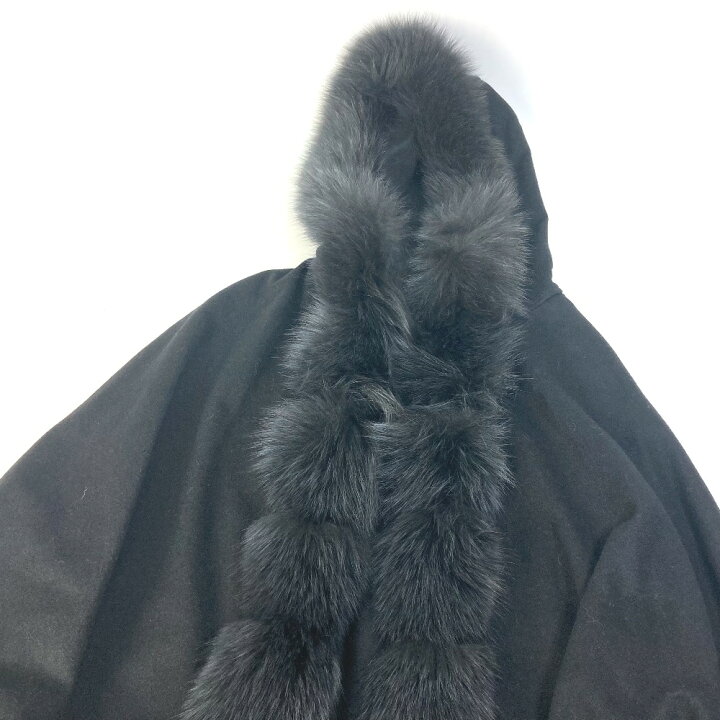 SAGA FURS 超美品ブルーフォックス/カシミア☆高級