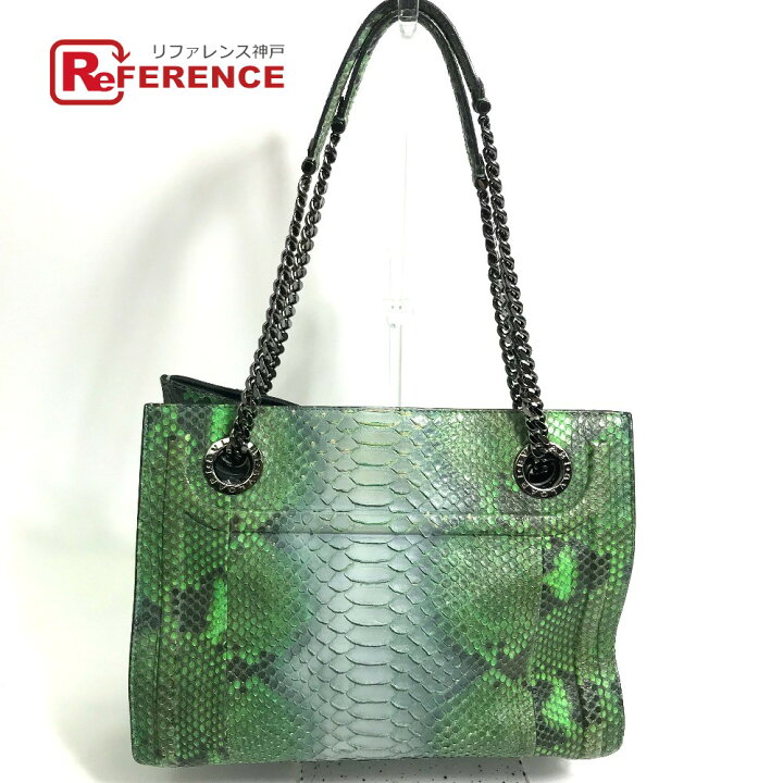 楽天市場】BVLGARI ブルガリ トートバッグ カバン ロゴ チェーンバッグ  