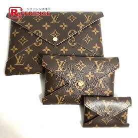 LOUIS VUITTON ルイヴィトン M62034 モノグラム 3点セット ポシェット キリガミ カバン ポーチ コインケース カードケース クラッチバッグ モノグラムキャンバス レディース ブラウン 未使用 【中古】