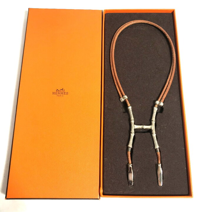 エルメス HERMES バンブー ホルターネックレス - ネックレス