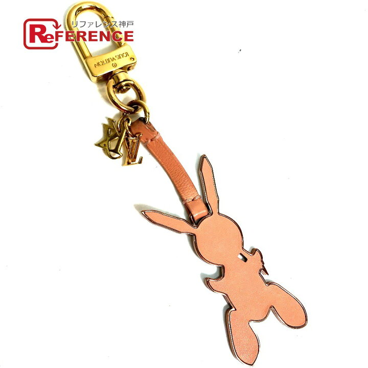 AL054ルイヴィトン ポルトクレ チャームウサギM63224 