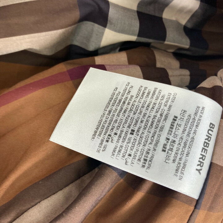 楽天市場】BURBERRY バーバリー 長袖 コート 内面チェック柄 