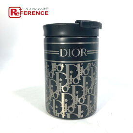 Dior ディオール 2ESKH324YMJ AQUA マグ ショルダーストラップ付き ウォーターボトル 水筒 インテリア タンブラー ステンレス メンズ ブラック 未使用 【中古】