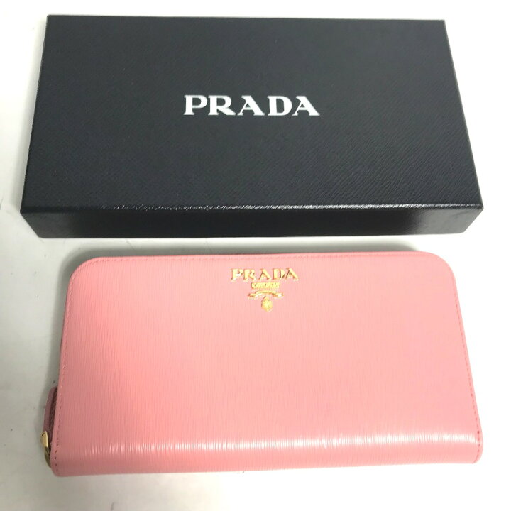 楽天市場】PRADA プラダ ロゴ ロングウォレット ラウンドファスナー 長 
