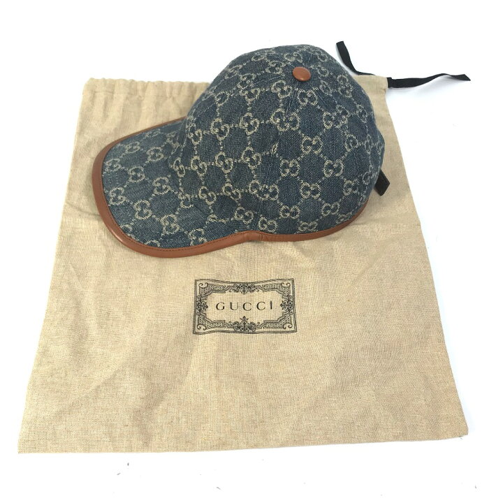 楽天市場】GUCCI グッチ 656206 デニム GG ロゴ 帽子 キャップ帽  