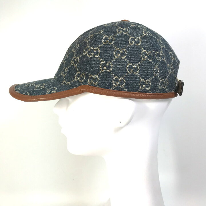 楽天市場】GUCCI グッチ 656206 デニム GG ロゴ 帽子 キャップ帽 