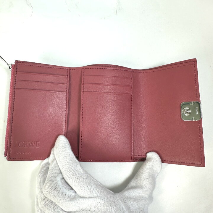 楽天市場】LOEWE ロエベ アナグラム トライフォールド ウォレット 