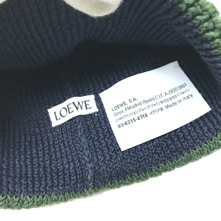 楽天市場】LOEWE ロエベ ビーニー 帽子 ニット帽 ニットキャップ 