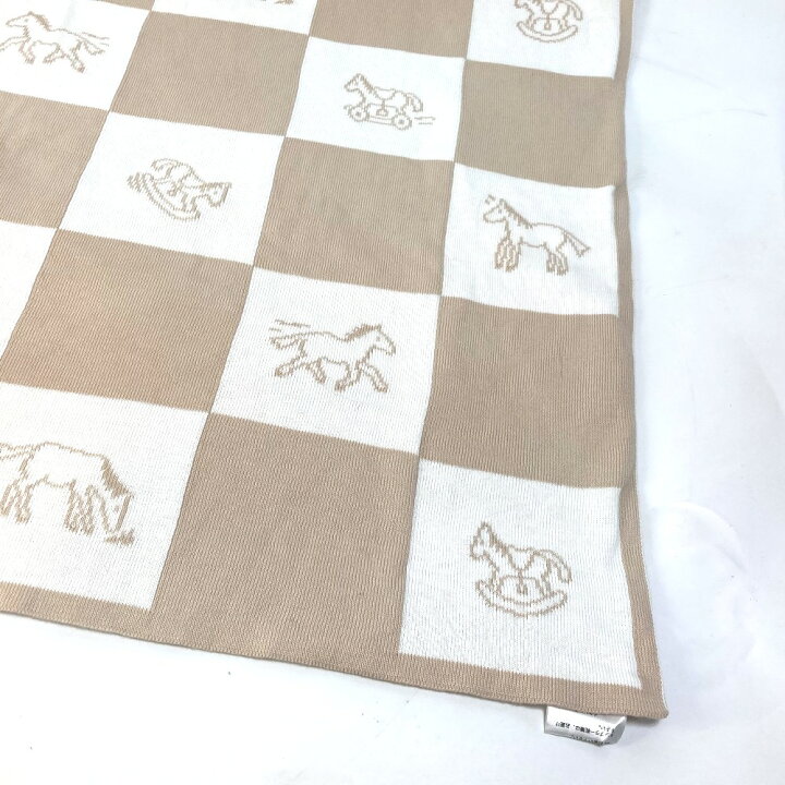楽天市場】HERMES エルメス ベビー BABY 赤ちゃん アダダ 馬 毛布  