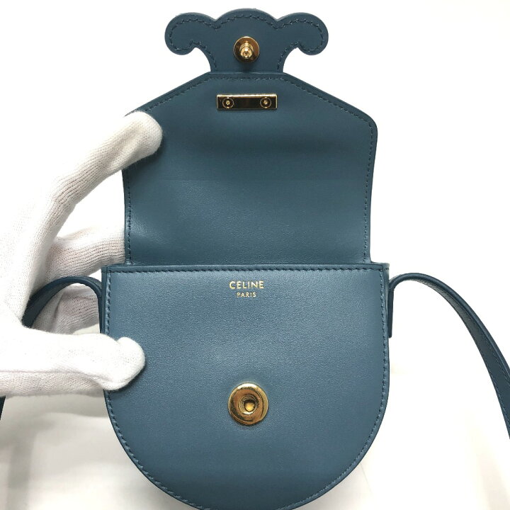 楽天市場】CELINE セリーヌ トリオンフ ミニ ブザス キュイル  