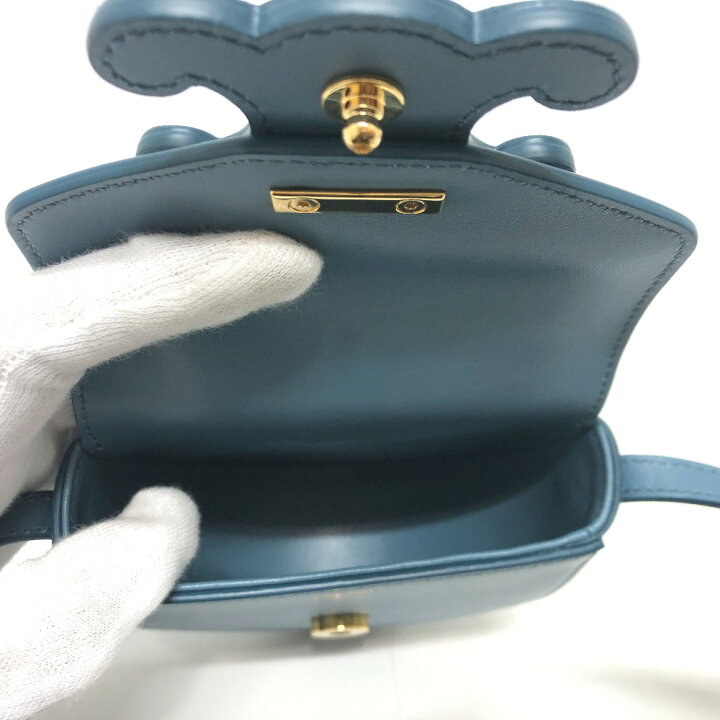 楽天市場】CELINE セリーヌ トリオンフ ミニ ブザス キュイル 