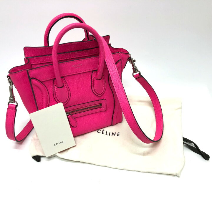 楽天市場】CELINE セリーヌ 18924 ラゲージ ミニショッパー カバン 