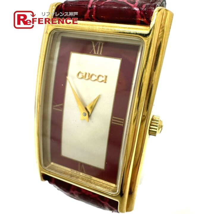 楽天市場】GUCCI グッチ 2600M レクタンギュラー メンズ腕時計 腕時計  