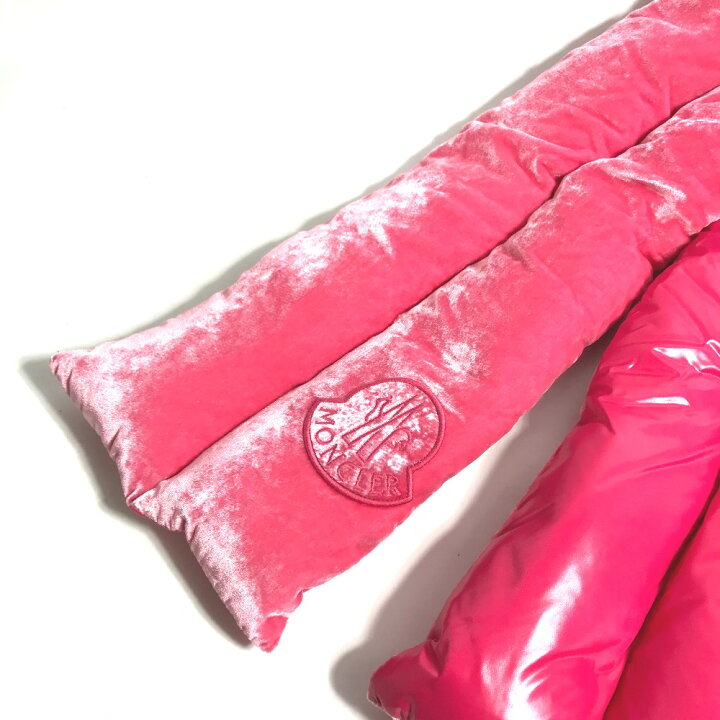 楽天市場】MONCLER モンクレール ダウン ベロア ロゴ マフラー  