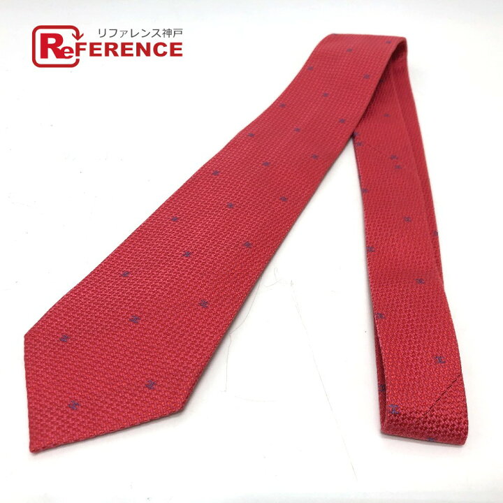 楽天市場】CHANEL シャネル 小柄 ココマーク 総柄 ネクタイ シルク  