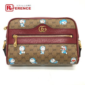 GUCCI グッチ 647784 GGスプリーム ドラえもん x GUCCI カバン ショルダーバッグ GGスプリームキャンバス レディース ブラウン 未使用 【中古】