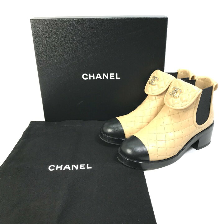 楽天市場】CHANEL シャネル G45144 23B バイカラー 靴 シューズ ターン 