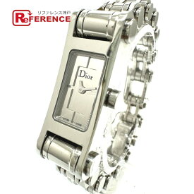 Dior ディオール D104-100 ディオール66 クォーツ 腕時計 SS レディース シルバー 【中古】