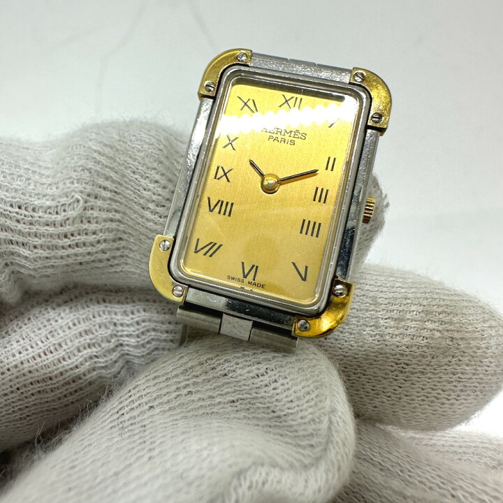 楽天市場】HERMES エルメス CR1.240 クロアジュール コンビ クォーツ  