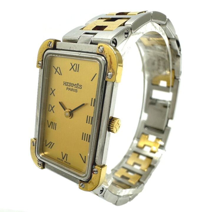 楽天市場】HERMES エルメス CR1.240 クロアジュール コンビ クォーツ  