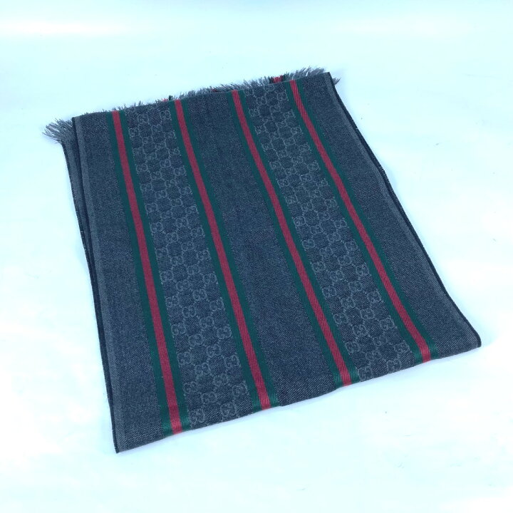 楽天市場】GUCCI グッチ 268941 シェリーライン GG フリンジ マフラー  