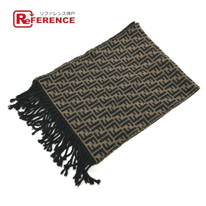 楽天市場】FENDI フェンディ FXS366 ズッカ マフラー ウール メンズ  