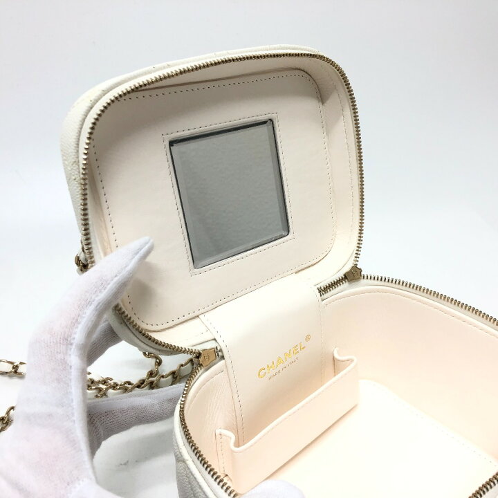 楽天市場】CHANEL シャネル AS3171 ココマーク CC バニティバッグ 