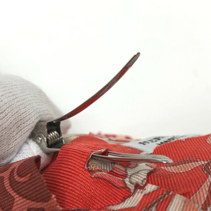 楽天市場】HERMES エルメス フラワー コサージュ ブローチ シルク 