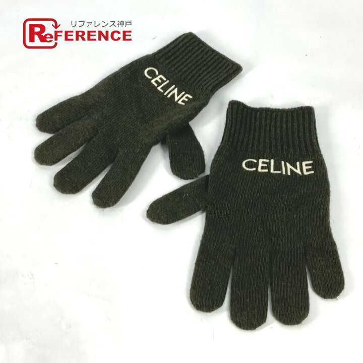 楽天市場】CELINE セリーヌ 2AC55588S ロゴ エンブロイダリー 手袋 
