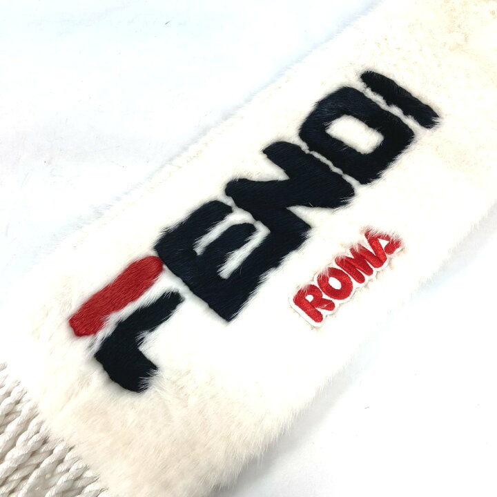楽天市場】FENDI フェンディ FNG477 フィラ FILA コラボ ロゴ 毛皮 