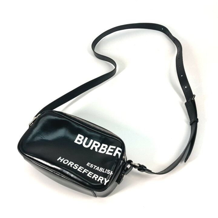 楽天市場】BURBERRY バーバリー バイカラー ロゴ ホースフェリー 斜め 