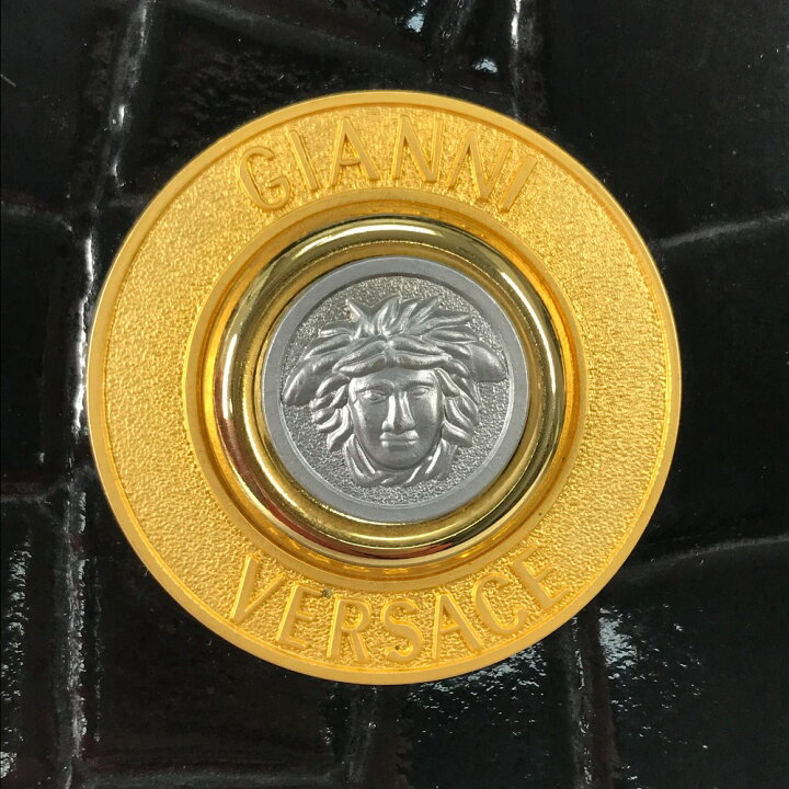 楽天市場】VERSACE ヴェルサーチ ヴィンテージ 型押し メデューサ ロゴ 