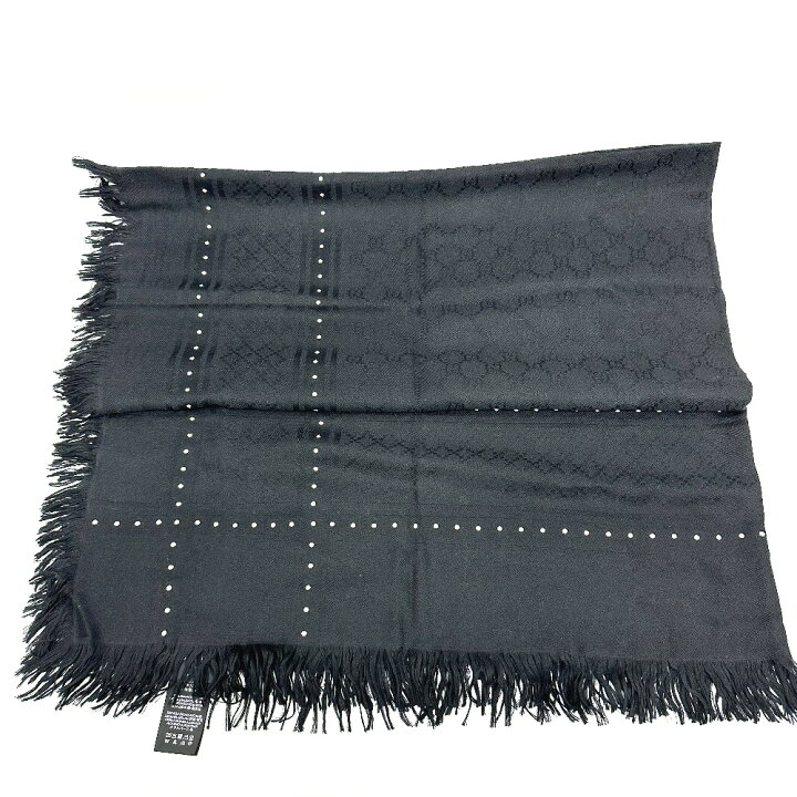 楽天市場】GUCCI グッチ 508027 GG スタッズ ショール フリンジ  