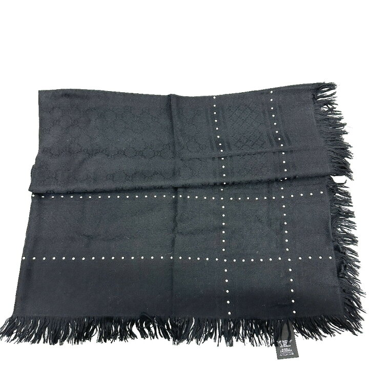 楽天市場】GUCCI グッチ 508027 GG スタッズ ショール フリンジ  