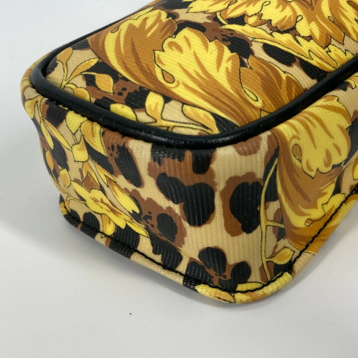 Versace] (ヴェルサーチ) レオパード 豹柄 ヒョウ 旅行バッグ カバン  