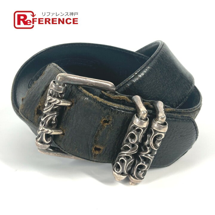 楽天市場】CHROME HEARTS クロムハーツ ダブルローラー ベルト レザー 