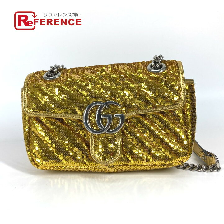 楽天市場】GUCCI グッチ 446744 GGマーモント スパンコール 斜め掛け 