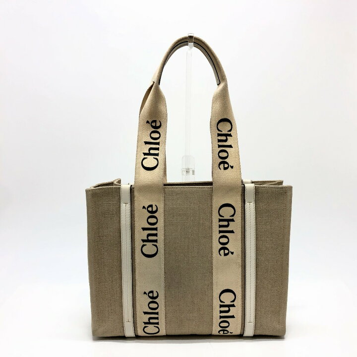 楽天市場】Chloe クロエ ロゴ ウッディ ミディアム ハンドバッグ 
