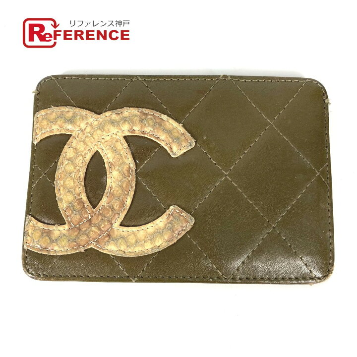 楽天市場】CHANEL シャネル カンボンライン CC ココマーク パスケース 