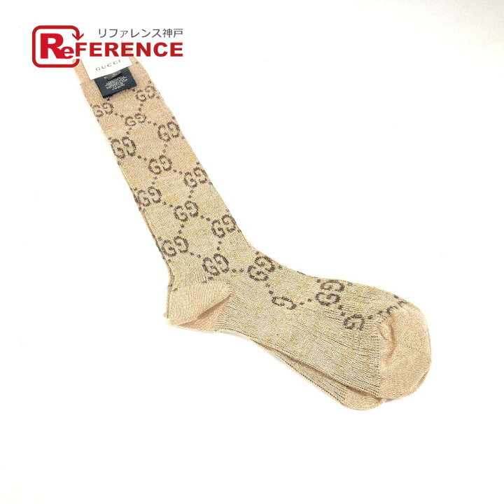 楽天市場】GUCCI グッチ 476525 ロゴ ラメ刺繍 GG ソックス 