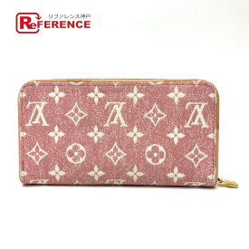 LOUIS VUITTON ルイヴィトン M81182 モノグラムデニム ジッピーウォレット ラウンドファスナー 長財布 モノグラムデニム レディース ピンク 【中古】