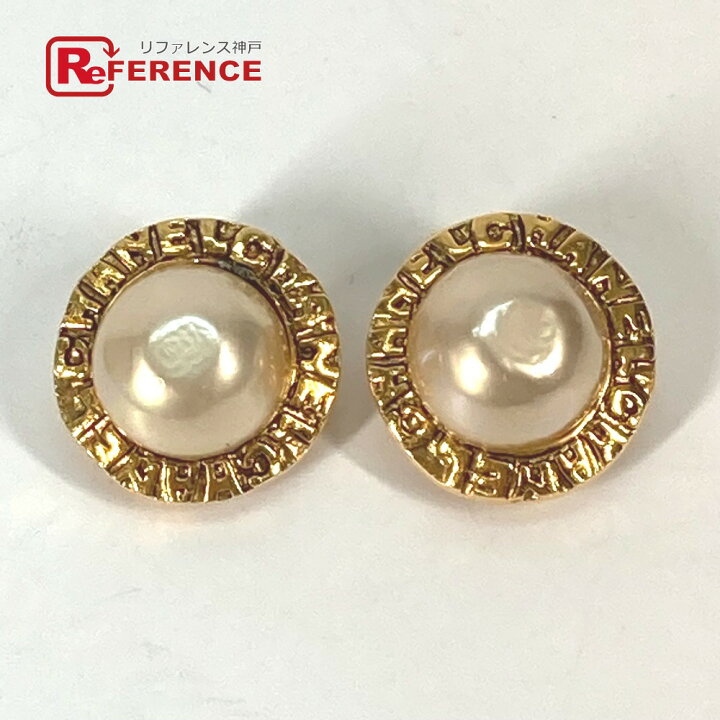 楽天市場】CHANEL シャネル ヴィンテージ ラウンドロゴ フェイクパール  