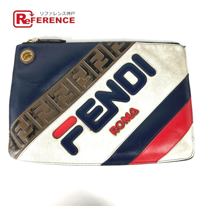 楽天市場】FENDI フェンディ カバン ポーチ FILA フィラ コラボ ロゴ 