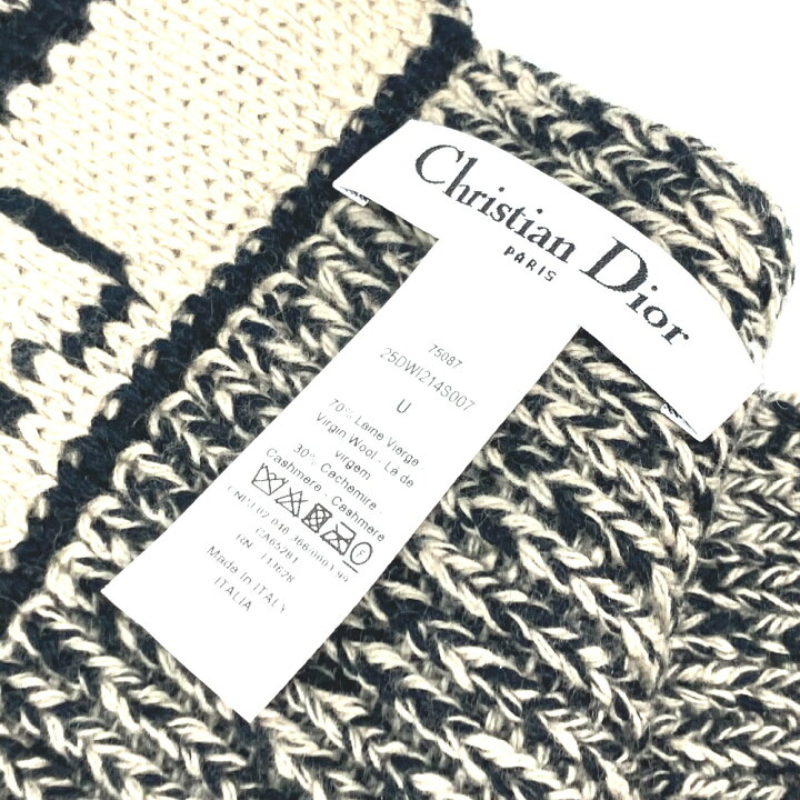 楽天市場】Dior ディオール 25DWI214S007 ロゴ マフラー ウール 