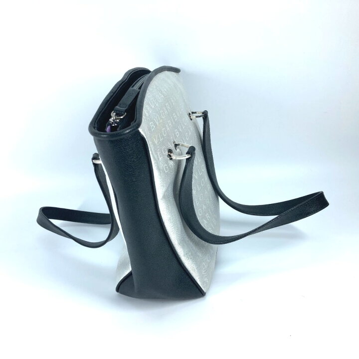 楽天市場】BVLGARI ブルガリ ロゴマニア ラメ バイカラー トートバッグ  