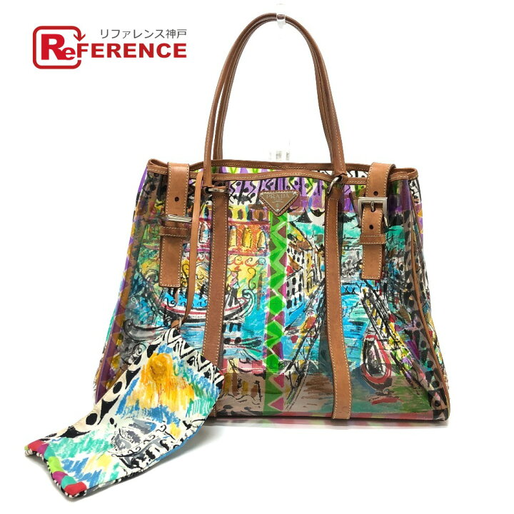 楽天市場】PRADA プラダ BR2515 ベネチアプリント トートバッグ  